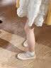 星期六渔夫鞋女2026新款夏季蕾丝网面透气懒人一脚蹬厚底帆布凉鞋妈妈鞋 米白SSD1111CLS 37 官方正品 实拍图
