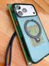 图拉斯支点壳Q3Air【夏日限定丨专业4米防摔气囊】 适用苹果17promax手机壳iphone16pro磁吸支架透明磨砂 【冰川竞速】冰川绿丨4米防摔 iPhone17ProMax 实拍图