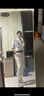 优衣库牛津纺宽松条纹衬衫/长袖男装女装合作款/衬衣480802 60 浅蓝色 M /170/92A 实拍图