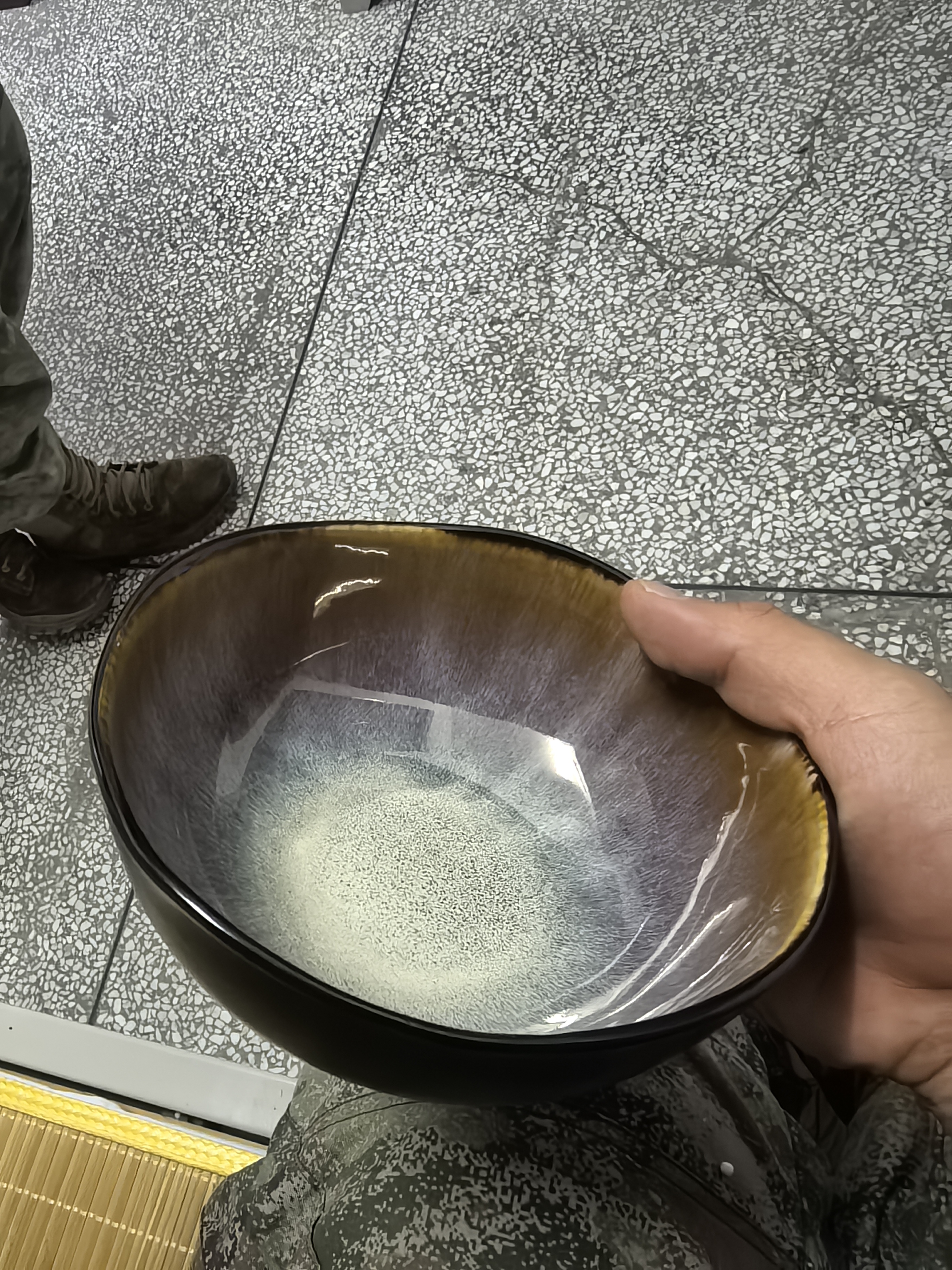 悠瓷（youcci）火焰轻奢复古窑变餐具家用陶瓷饭碗菜碗汤碗整套酒店高档异形餐具 云梦-6.5英寸不规则面碗-火焰 实拍图