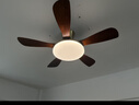 雷士（NVC）风扇灯 新中式吊扇灯中古风 餐厅客厅高显指吊灯遥控一级能效省电 似锦3叶/42寸36W全光谱/遥控款 实拍图