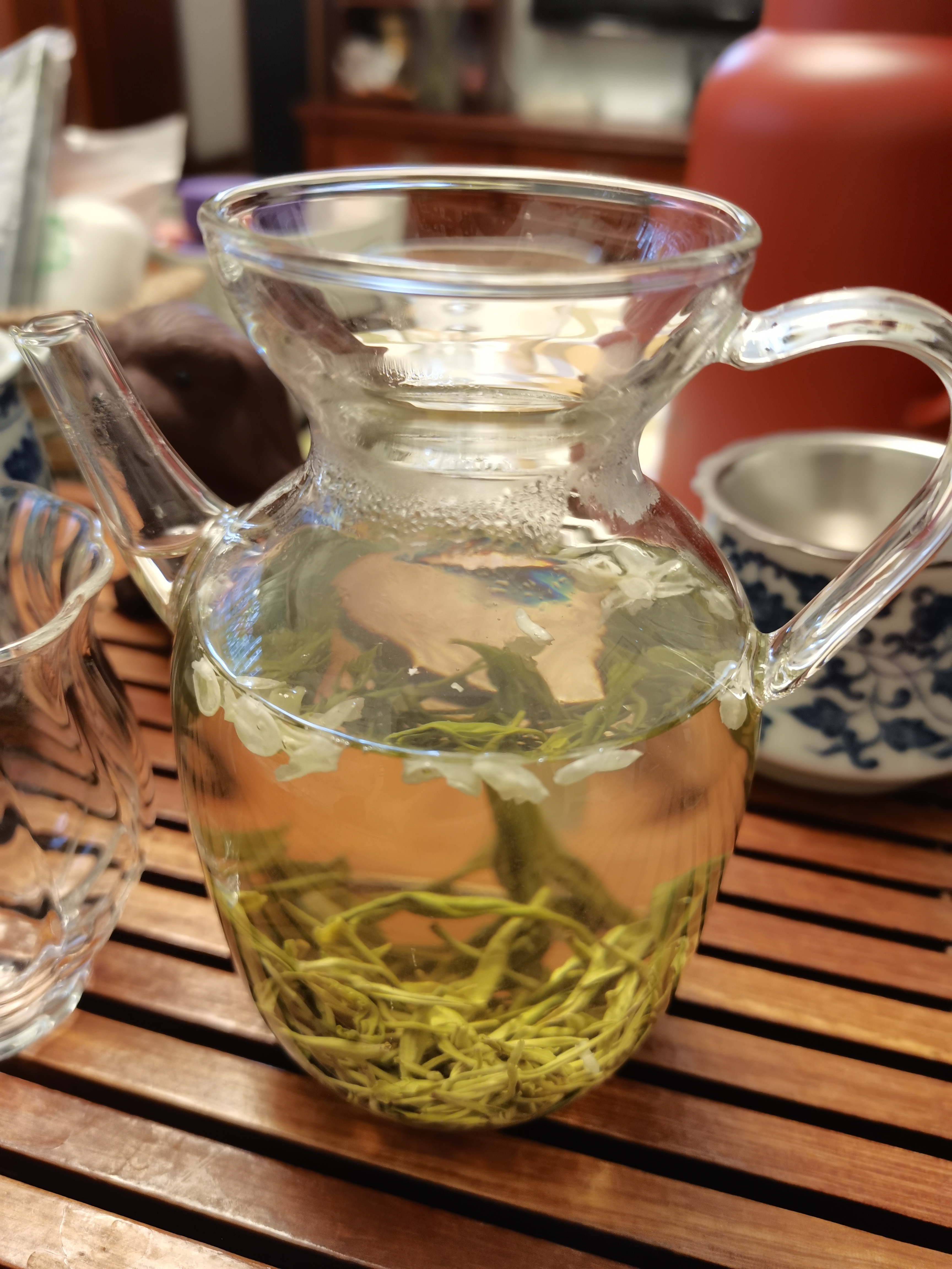 禹峨正宗四川峨眉山川派印映像浓香飘雪茉莉花茶叶潭特级碧100g散装 实拍图