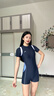 安踏（ANTA）泳衣女士连体平角游泳衣女2026保守遮肚显瘦防晒抗氯速干温泉泳装 实拍图