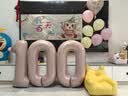 仕彩马宝宝满月百天拍照道具装饰布置仪式婴儿在家100宝宝拍照背景墙 实拍图
