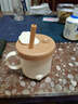 乐扣乐扣牛奶杯儿童水杯吸管杯家用喝水杯子防摔直饮杯300ml 实拍图