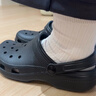 卡骆驰（CROCS）檀健次同款经典洞洞鞋轻便百搭女沙滩鞋包头拖鞋男鞋|10001 黑色-001(含智必星) 45 (290mm) 实拍图