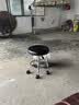 【热销10W+】吧台椅高脚凳升降旋转凳子收银前台吧凳理发店美容院 黑色脚钉款-中款 实拍图