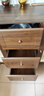 柚耀餐边柜一体靠墙现代简约餐厅茶水柜厨房收纳柜法式胡桃色藤编斗柜 藤编款胡桃色160cm餐边柜包安装 实拍图