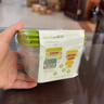 茶花（CHAHUA）塑料保鲜盒食品级可加热大容量一次性快餐盒野餐打包盒汤碗水果 460ML【绿色】 3件套 实拍图