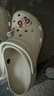 卡骆驰（CROCS）白鹿同款经典云朵洞洞鞋时尚百搭女鞋花园鞋沙滩鞋|206750 骨白色-2Y2(含智必星) 40 (260mm) 尺码偏小，建议选大一码 实拍图