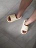 洁丽雅拖鞋女夏季室内家居家用浴室洗澡防滑防臭EVA情侣静音凉拖鞋男夏 黄色 【2.0版本 |  升级不加价】 38-39 【适合37-38码】 实拍图