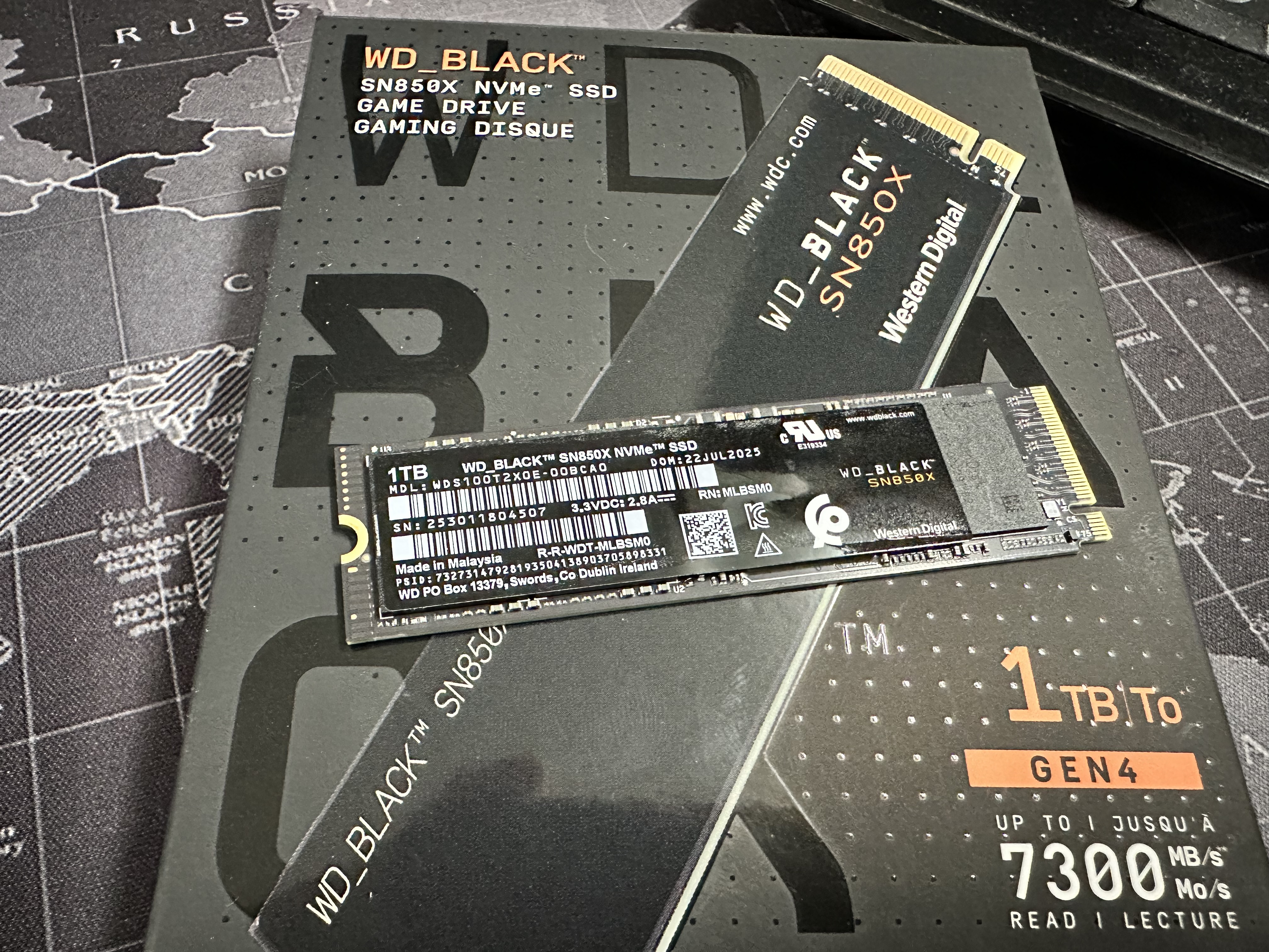 Sandisk闪迪ssd固态硬盘 NVMe M.2接口 适配pc 3A大作 笔记本电脑台式机Ai设备 高速加载 原厂芯片 SN850X | PCle4x4 7300MB/s 大容量 【1TB】 实拍图