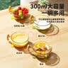 taoqibaby辅食碗儿童餐具吸盘碗防摔耐高温PPSU碗辅食工具便携碗宝宝饭盒 实拍图