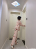 芊之雅秋季纯棉睡衣女长袖家居服秋天红色本明年马年休闲大码中年居家服 LNL-62288#酒红 L （参考100-120斤） 实拍图
