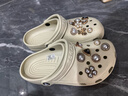 卡骆驰（CROCS）檀健次同款经典洞洞鞋轻便百搭女沙滩鞋包头拖鞋男鞋|10001 骨白色-2Y2(含智必星) 37 /38(230mm) 实拍图