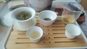 金镶玉旅行茶具套装 羊脂玉瓷家用陶瓷白瓷带茶盘盖碗套装送礼功夫茶具 乐水羊脂玉瓷套装 实拍图