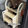 曼龙儿童游戏围栏宝宝扶手凳增高凳洗手台防滑梯子 伸缩踩脚凳-暖沙咖 实拍图