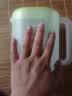茶花（CHAHUA） 凉水壶塑料家用大容量透明冷水壶大号凉水杯果汁壶冷饮壶057003 【2.2L】凉水壶绿色 实拍图