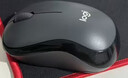 罗技（Logitech）M220 轻音鼠标 无线鼠标 办公鼠标 对称鼠标 带无线微型接收器 灰黑色 实拍图