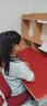光明园迪灯桌一体儿童学习桌小学生书桌套装可升降写字桌课桌椅悦者120pro 悦者120 pro+A6P卡其+粉椅套 实拍图