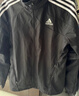 adidas简约三条纹跑步运动立领夹克外套男装秋季阿迪达斯官方 黑色/白（推荐选大一码）   3XL 实拍图