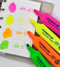 施德楼（STAEDTLER）经典4色荧光笔 1+5mm学生考试划重点办公标记号笔 儿童手抄报专用轮廓手账彩笔开学必备用品364BK4 实拍图