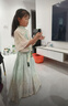 G.duck童装汉服女童夏装套装儿童马面裙一片式唐装中国风女大童裙子春秋 817马面裙套装【夏款】 150 尺码11~12岁【140-150cm】cm 实拍图