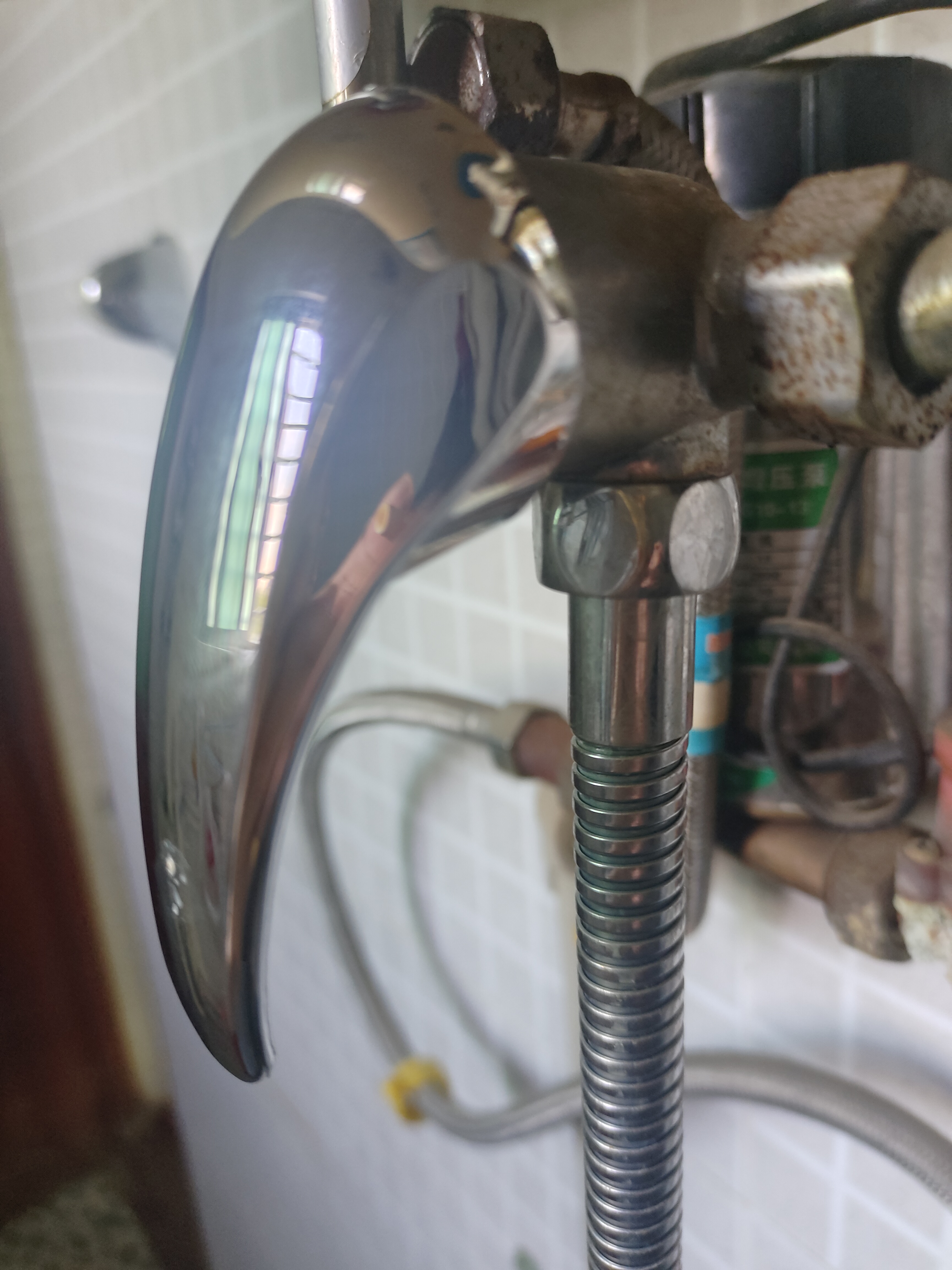 华厦金牛电热水器混水阀把手开关配件淋浴冷热水龙头手柄U型阀调节卫生间 ABS-电热水器混水阀把手 实拍图