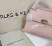 CHARLES&KEITH鳄鱼纹凯莉包手提斜挎婚包包女包生日礼物送女友CK2-50270880-1 粉红色Pink S 实拍图