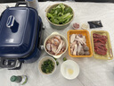 摩飞电器（Morphyrichards）二代多功能锅料理锅家用电火锅电煮锅电蒸锅5L鸳鸯火锅分体定时预约蒸煮炒煎烤肉多用途锅MR9099蓝 实拍图