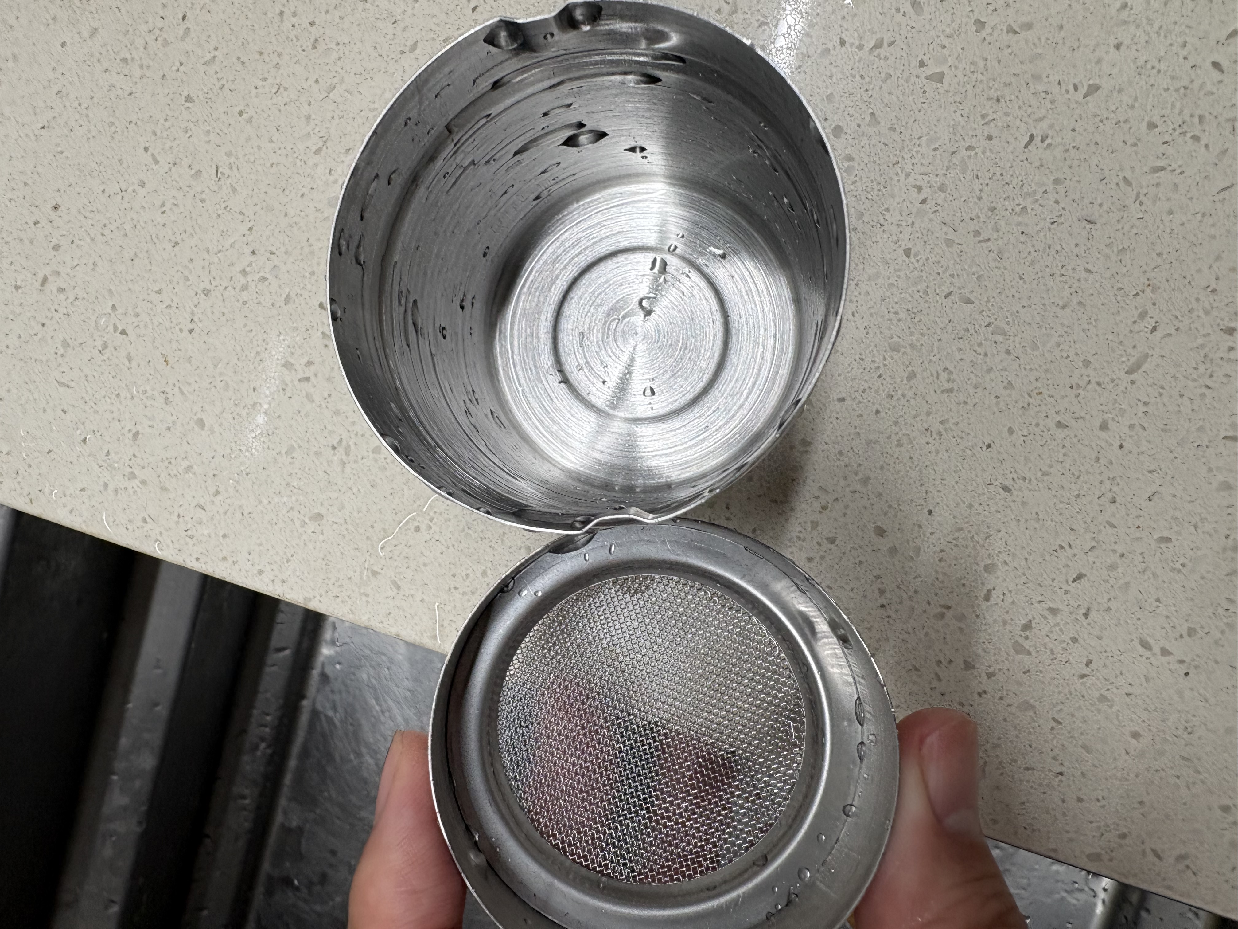 CLITON不锈钢撒粉器花式咖啡可可粉撒粉罐咖啡拉花模具糖粉盐罐粉筒白色 实拍图