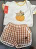 优奇婴儿套装2025新款男童短袖t恤女童短裤夏季薄款衣服宝宝夏装 实拍图