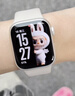 【京东健康关爱版】Apple/苹果Watch S11 蜂窝款46毫米玫瑰金色铝金属表壳淡桃粉色运动型表带S/M 实拍图