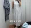 优衣库棉麻层叠连衣裙/无袖女装裙子482788 09 黑色 2XL 实拍图
