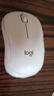 罗技（Logitech）M221 轻音鼠标 无线鼠标 办公鼠标 对称鼠标 带无线微型接收器 米白色 实拍图