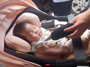 怡戈（Ekobebe）小元宝新生婴儿提篮式儿童安全座椅汽车用宝宝便携车载提篮黑黛粉 实拍图
