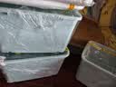 禧天龙家用收纳箱加厚衣物储物箱塑料箱大容量玩具整理箱 60L蓝色1个装 实拍图