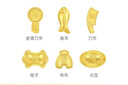 周大福福字复古钱币金豆刀币工艺金金币女约1g IF2124生日礼物 实拍图