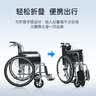 怡辉（YIHUI）轮椅老人专用出行小型轻便携折叠年轻人骨折充气轮胎旅行手动推车 实拍图