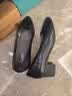 强人女鞋4CM中跟工作单鞋尖头通勤皮鞋面试高跟鞋 JDLA170002 黑色 36 实拍图