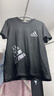 ADDS Y-3阿迪三叶草t恤夏季百搭短袖男女潮流ins纯棉宽松日系夏季T恤爆款 黑色双标 L 实拍图