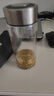 希诺（heenoor）玻璃杯单层加厚大容量泡茶杯男士户外运动耐热水杯便携车载水杯子 小熊盖280ml-升级新品【无滤网】 新品 实拍图