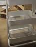 宜家（IKEA）拉斯克家居小推车置物架移动茶水桌书包架客厅厨房收纳架 小号28×38×61cm｜白色 实拍图