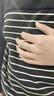 BJYL免费刻字男士戒指男潮流简约小众食指环男开口可调节单身尾戒礼物 【主图热销款】自律单戒 实拍图