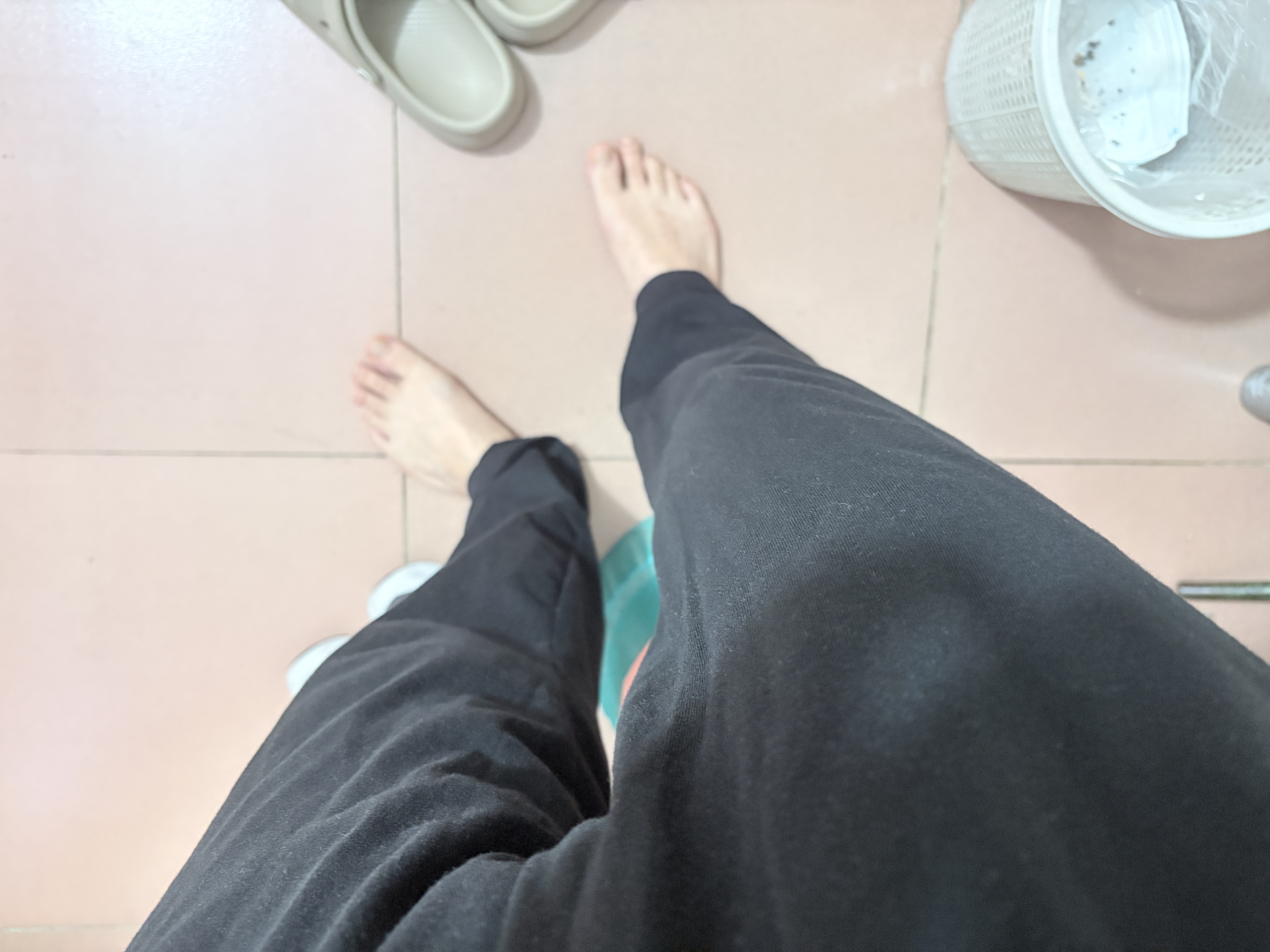 迪卡侬男士基础运动裤修身休闲长裤宽松百搭黑色2514778 实拍图