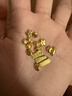 周六福 黄金999元宝金条小金豆爱心赏金玩咖投资金 计价 金豆 - 2g 实拍图
