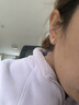 QMXDS999纯银小猫咪耳钉女士足银养耳洞睡觉免摘可爱精致耳环女礼物 小猫耳钉一对 实拍图