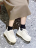 达芙妮厚底小白鞋女款2026新款夏季小个子增高轻便休闲百搭高跟松糕板鞋 实拍图