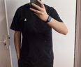 杰克·琼斯（JACK&JONES）26年男装四季打底T恤男士凉感透气多色情侣款短袖t恤水洗不易走形 黑色E43 M 175 实拍图