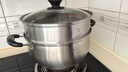 美厨（MAXCOOK）汤锅蒸锅 304不锈钢二层汤煲双层汤蒸锅蒸屉蒸格炖锅24cm MCT1267 实拍图